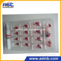 24pcs new full cover printed artificial nails in flower shape
